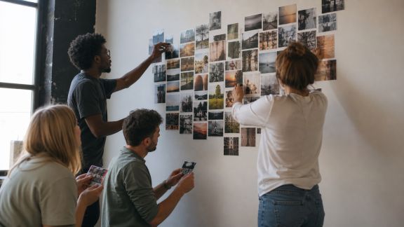 Faire participer toute l’équipe à la création d’une fresque photo collaborative