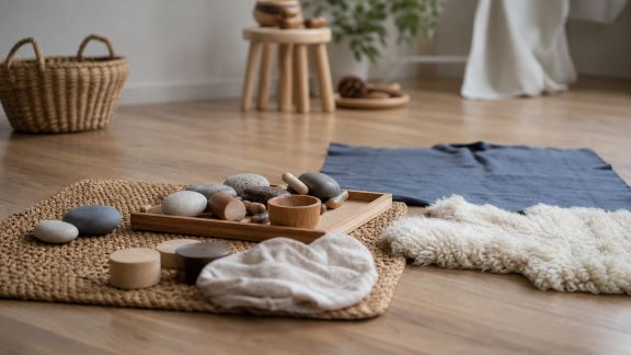Créer un parcours sensoriel à la maison pour stimuler les sens