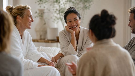 Organiser un cercle de parole bien-être entre proches après le spa